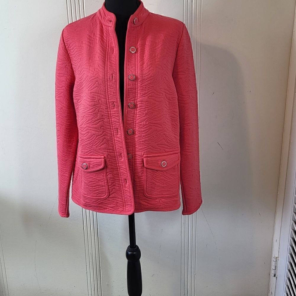 Isaac Mizrahi Salmon Colored Jacket